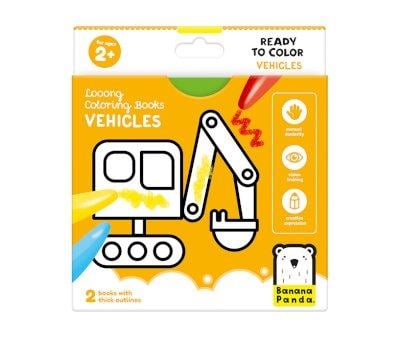 Livro para colorir de veculos Looong