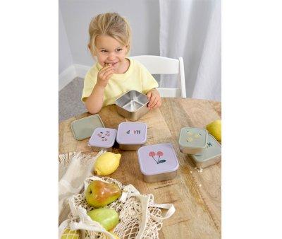 Set 3 Snackbox Acciaio Happy Fruits Lemon