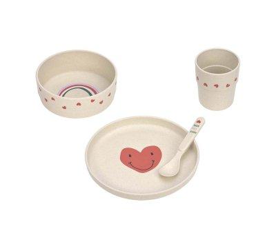 Vajilla Infantil 4 Piezas Happy Rascals Heart