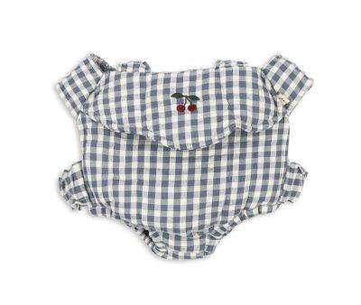 Mochila Porta Bonecas Blue Check