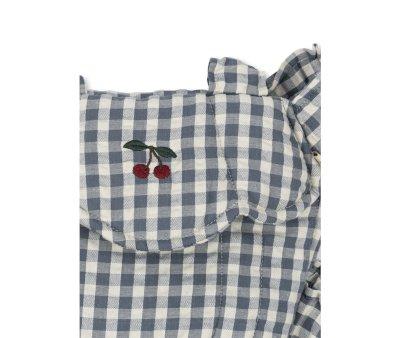 Mochila Porta Bonecas Blue Check