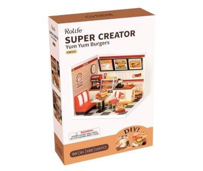 Modellino Miniatura Yum Yum Burgers Rolife Super Creator