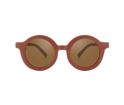 Flexible Polarized Sunglasses New Round (18m-8 years) Cinnamon