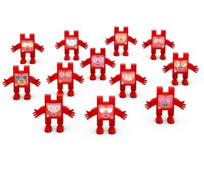12 Pices Emoti Meli Pompiers