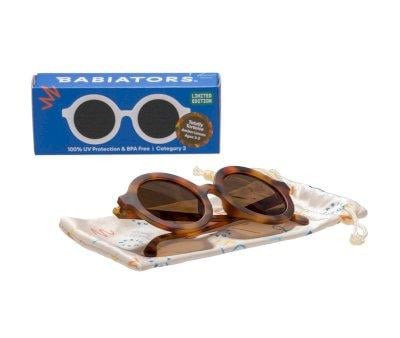 Lunettes de Soleil Flexibles (3-5 ans) Euro Round Amber Lenses Classic Tortoise