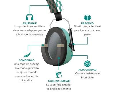 Orejeras para Bebs y Nios Alecto Green