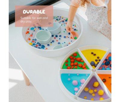 3 Palette in Silicone Corallo