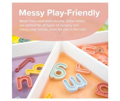 26 Lettere Minuscole in Silicone Pastello