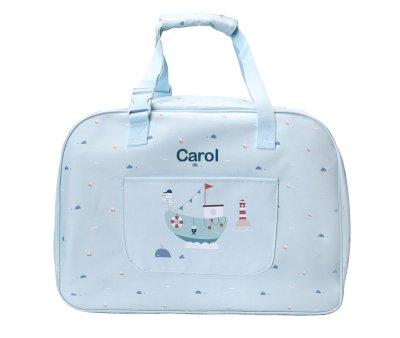 Bolso de Playa con Rejilla Fishing Boat Personalizable