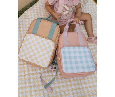 Mochila Scout Stripes Yellow Chess Personalizable