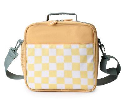 Nevera Rgida Stripes Yellow Chess Personalizable