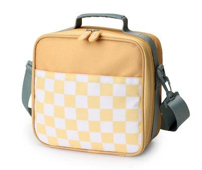Nevera Rgida Stripes Yellow Chess Personalizable