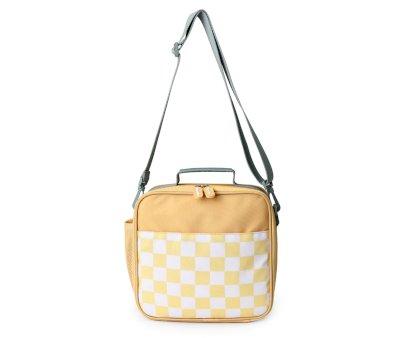 Nevera Rgida Stripes Yellow Chess Personalizable