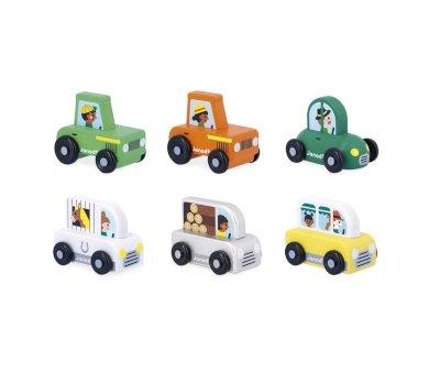 Tractor de Madera Verde Campia Cross Roads