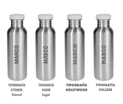 Garrafa de Ao Bsica Marine Personalizvel 500ml
