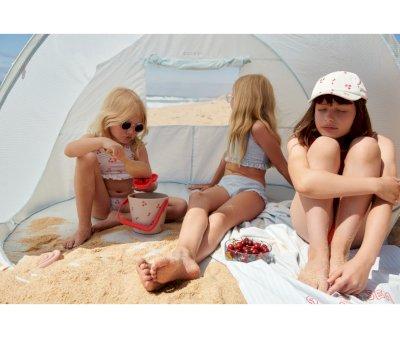 Tienda de Playa Pop Up Cassie Pure Sky/Creme de la Creme Stripe
