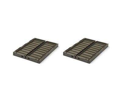 2 Cajas Almacenamiento Pequeas Weston Army Brown