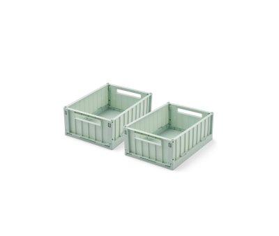 2 Ceste Organizer Piccole Weston Light Peppermint