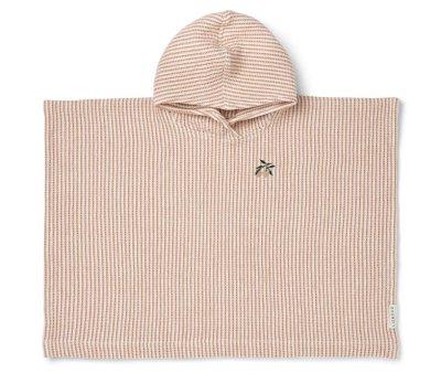 Paco Poncho Embroidery Stripe Stripe Tuscany Rose/Creme de la Creme