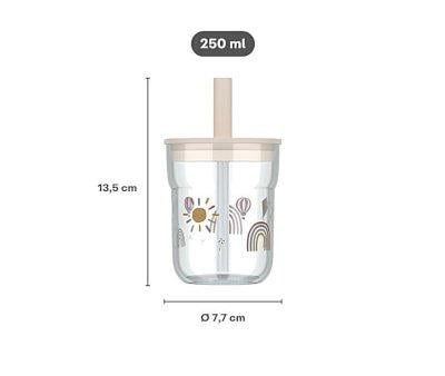 Vaso con Pajita Mio Forest Friends 250 ml