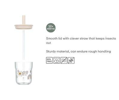 Vaso con Pajita Mio Forest Friends 250 ml
