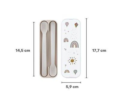 2 Cuillres Longues Mio Sunshine & Rainbow
