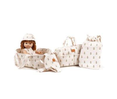 Bolsa Canastilla Fleurs Douces mile & Ida para Muecos