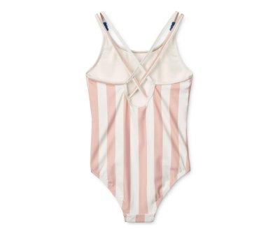 Costume Incrociato Suna Stripe Sorbet Rose/Creme UV40+