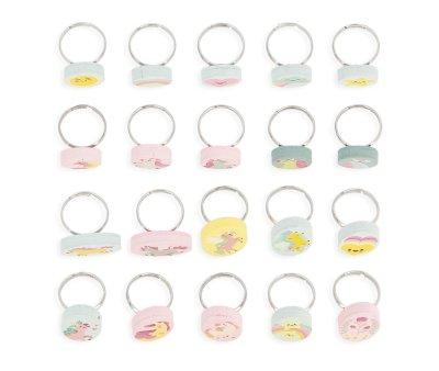 20 Anillos Ajustables de Unicornio