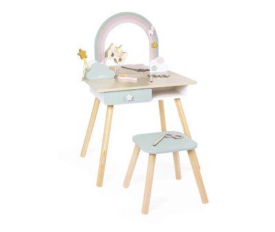 Tocador Unicornio de Madera y Accesorios