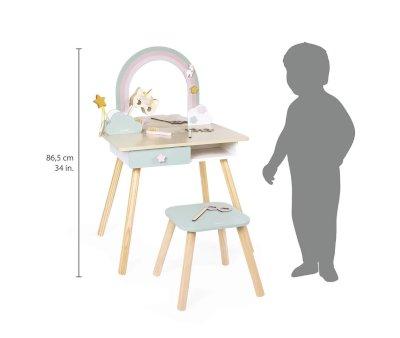 Tocador Unicornio de Madera y Accesorios