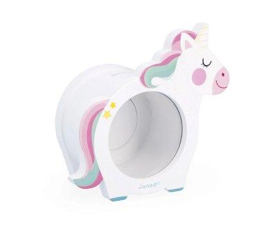 Hucha de Madera Unicornio