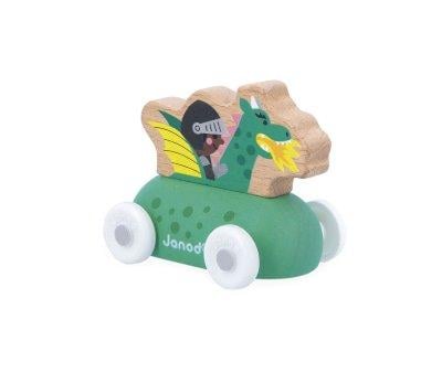 Carruaje de Madera Dragn Reino Encantado Cross Roads Verde
