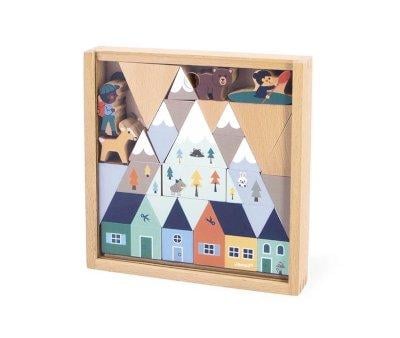 35 Cubes en Bois Cross Roads Valle Blanche