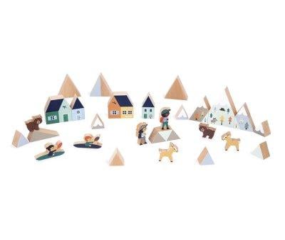 35 Cubes en Bois Cross Roads Valle Blanche
