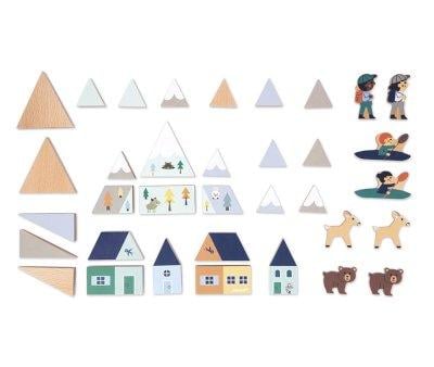 35 Cubes en Bois Cross Roads Valle Blanche