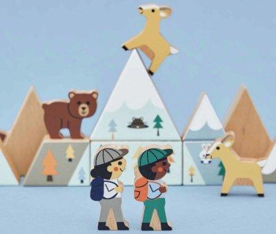 35 Cubes en Bois Cross Roads Valle Blanche
