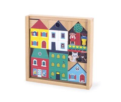 36 Bloques de Madera Ciudad Cross Roads