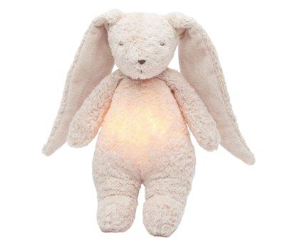Peluche Luz-Sonido Conejo Orgnico Moonie 2.0 Rose Personalizable