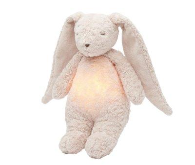 Peluche Luz-Sonido Conejo Orgnico Moonie 2.0 Rose Personalizable