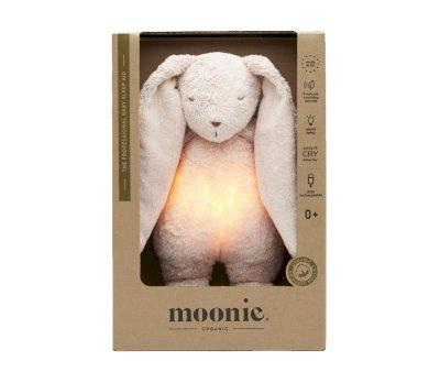 Peluche Luz-Sonido Conejo Orgnico Moonie 2.0 Rose Personalizable