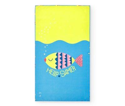 Toalha Praia Microfibra L Fishes Personalizvel