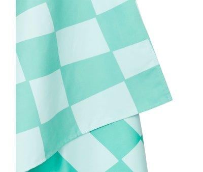 Toalha Praia Microfibra L Summer Check Verde Personalizvel