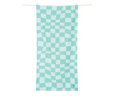 Toalha Praia XL Microfibra Summer Check Verde Personalizvel