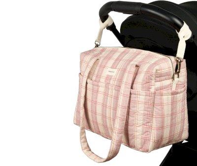 Bolso Carro Beb Stories Powder Red Checks