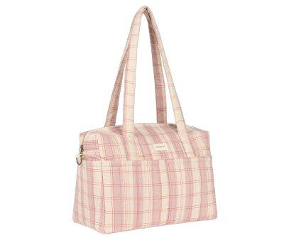 Bolso Carro Beb Stories Powder Red Checks