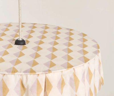 Pantalla de Lino Lmpara de Techo Vibes Mustard Harlequin