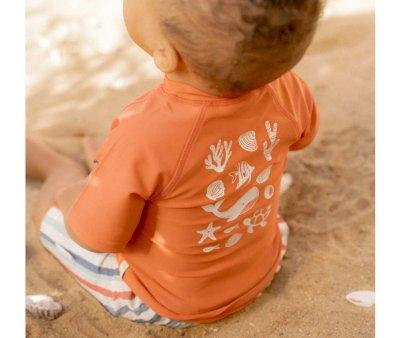 Camiseta Proteccin Solar Ocean Sea Life Coral Rojo