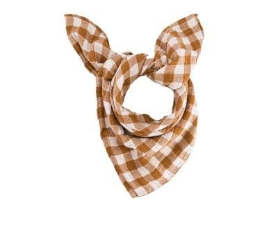 Mussola M Bianca Vichy Caramel