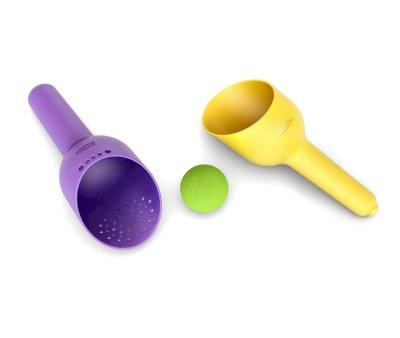 Pala, Colador y Pelota de Playa Violeta SiBi BiBio